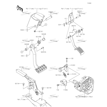 BRAKE PEDAL/THROTTLE LEVER