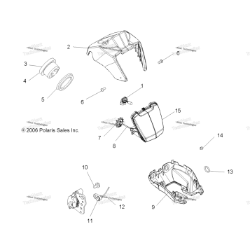 HEADLIGHT POD & SPEEDOMETER
