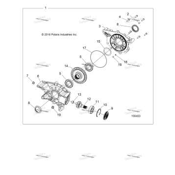 DRIVE TRAIN, REAR GEARCASE INTERNALS