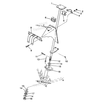 STEERING POST ASSEMBLY TRAIL BLAZER