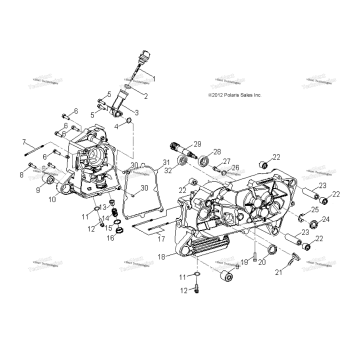 ENGINE, CRANKCASE