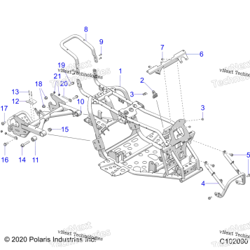 CHASSIS, FRAME ASM & SWINGARM