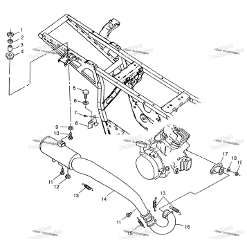 EXHAUST SYSTEM XPLORER 300
