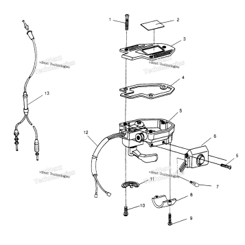 CONTROLS THROTTLE ASM./CABLE XPLORER 4X4