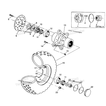 FRONT WHEEL ASSEMBLY 4X4 350L