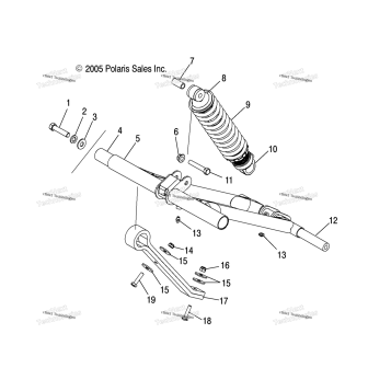 TORQUE ARM, FRONT (4997359735B12)