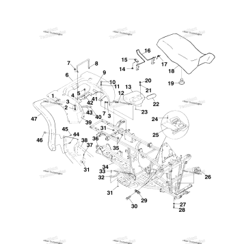 REAR CAB & SEAT A99CH50EB