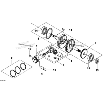CRANKSHAFT AND PISTONS