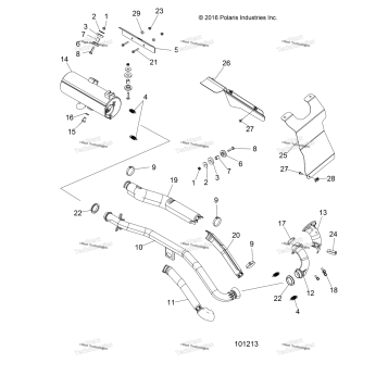 ENGINE, EXHAUST A17SES57C1/C2/C7/CL/E1/E2/E7/EL/SET57C1/C2/E1/E2