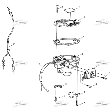 CONTROLS THROTTLE ASM./CABLE