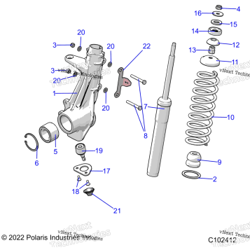 SUSPENSION, FRONT STRUT