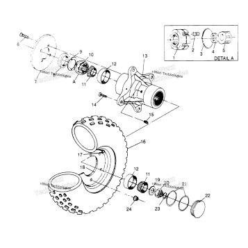 FRONT WHEEL ASSEMBLY XPLORER 4X4