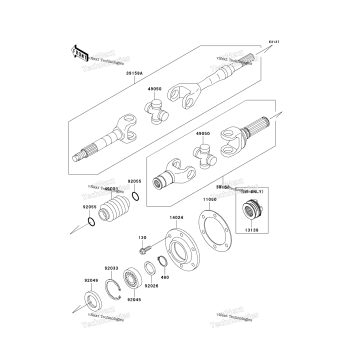 DRIVE SHAFT-REAR