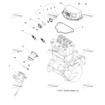 ENGINE, THROTTLE BODY MOUNTING
