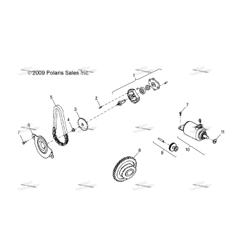 ENGINE, GENERATOR/STARTING MOTOR