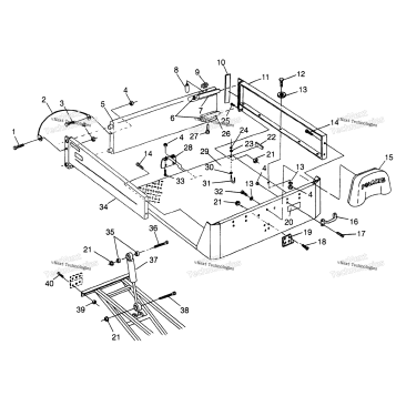 REAR BED MOUNTING W98AE50A