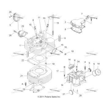 ENGINE, CYLINDER & HEAD