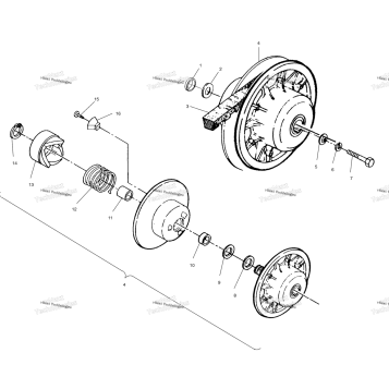 DRIVEN CLUTCH ASSEMBLY W958144