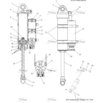 SUSPENSION, SHOCK, REAR TRACK