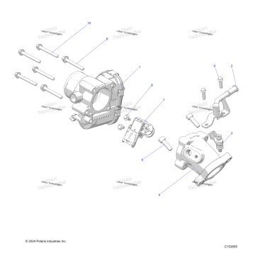 ENGINE, THROTTLE BODY & FUEL RAIL
