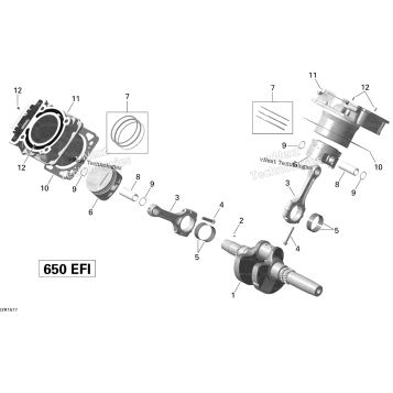 CRANKSHAFT, PISTON AND CYLINDER