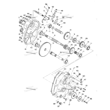 GEARCASE ASSEMBLY 350 4X4 / W928139