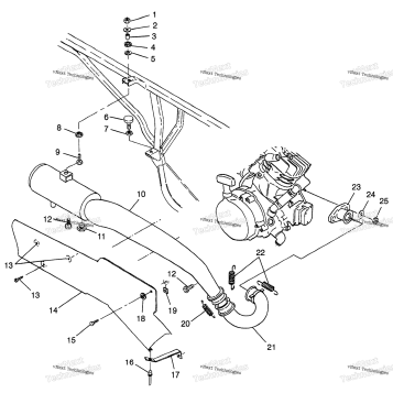 EXHAUST SYSTEM BIG BOSS 6X6 400L