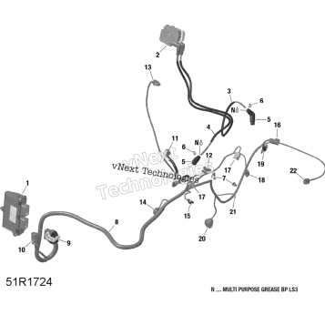ENGINE HARNESS AND ELECTRONIC MODULE - HD10