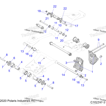 SUSPENSION, MIDDLE CONTROL ARM MOUNTING