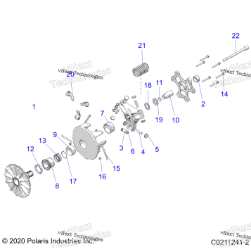 DRIVE TRAIN, PRIMARY CLUTCH