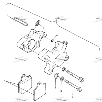 MIDDLE AXLE BRAKE 6X6 400L W968740 & 6X6 400L NORWEGIAN