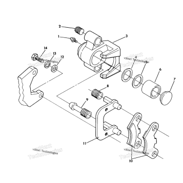 FRONT BRAKE ASSEMBLY TRAIL BLAZER