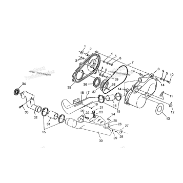 CLUTCH COVER ASSEMBLY 6X6 400L, SWEDISH & NORWEGIAN N948740