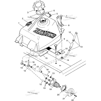 FUEL TANK XPLORER 400L