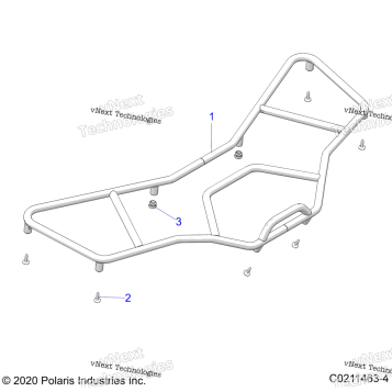 BODY, FRONT RACK, UTILITY A22SEF57C1/F1
