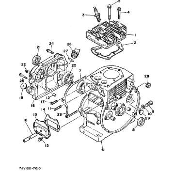CYLINDER - CRANKCASE (YP30GA)