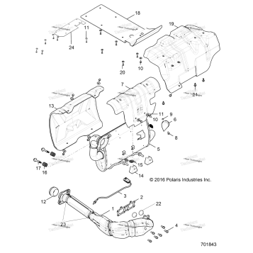 ENGINE, EXHAUST SYSTEM