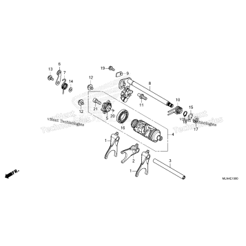 GEARSHIFT DRUM (CRF1100A/A4)