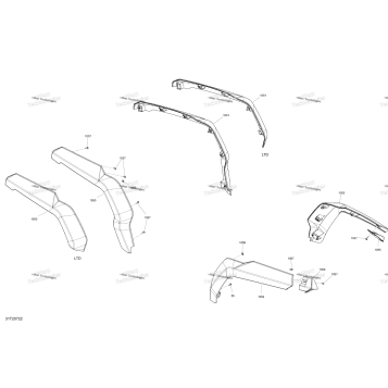 BODY - MUDGUARD FRONT AND REAR