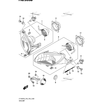 HEADLAMP (LT-F400FL8 P28)