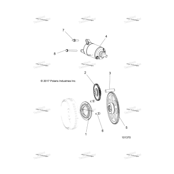 ENGINE, STARTER DRIVE