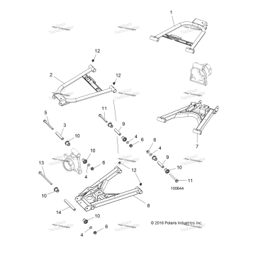 SUSPENSION, REAR CONTROL ARMS