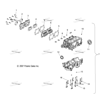 ENGINE, CRANKCASE