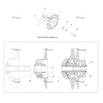 DRIVE TRAIN, SECONDARY CLUTCH