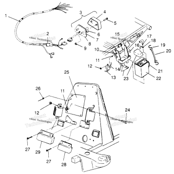 ELECTRICAL/TAILLIGHT ASSEMBLY XPLORER 300