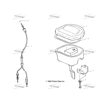 CONTROLSTHROTTLE ASM/CABLE