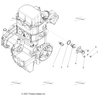 ENGINE, MANIFOLD & THERMOSTAT