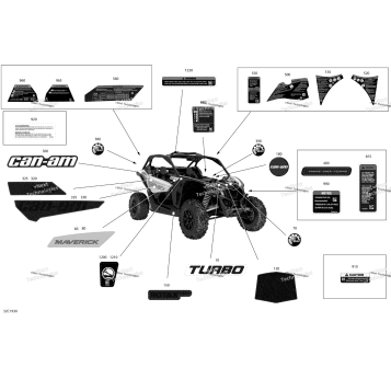 DECALS - TURBO - PACKAGE STD - NORTH AMERICA