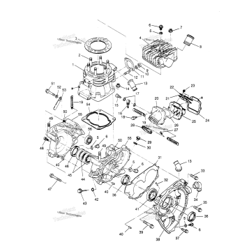 CRANKCASE & CYLINDER SPORTSMAN 4X4