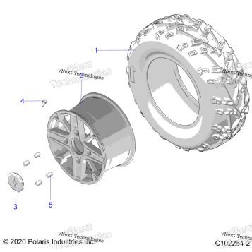 WHEELS, REAR TIRE